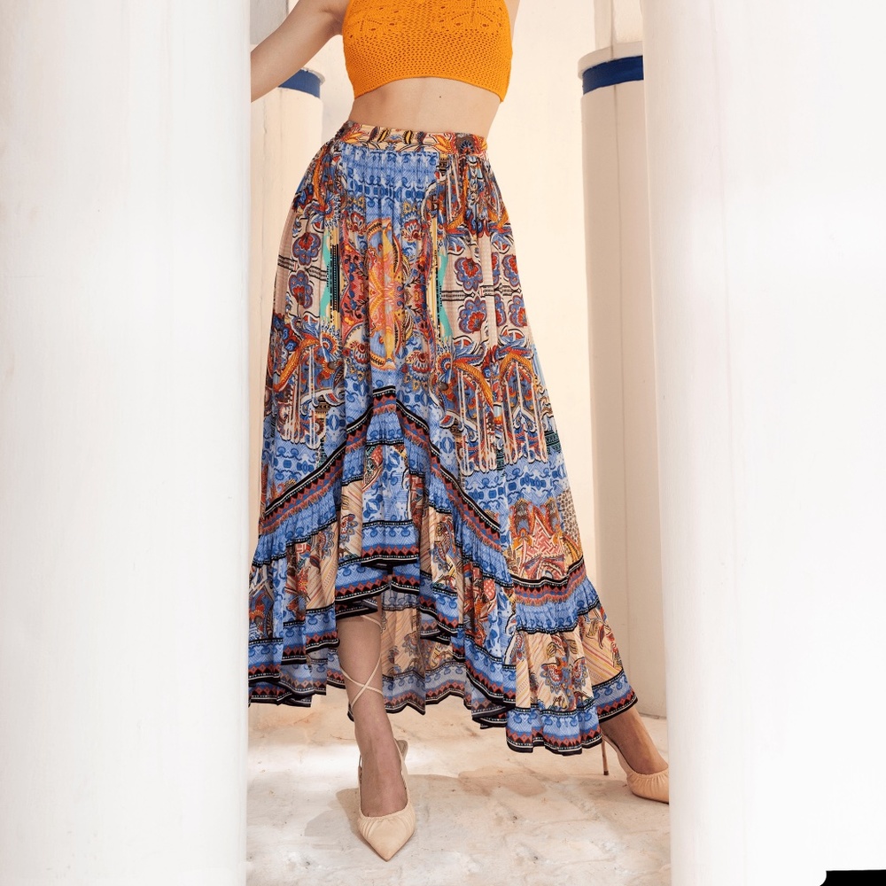 Anthropologie Bhanuni by Jyoti Allaire High-low Maxi Skirt - Size 6
